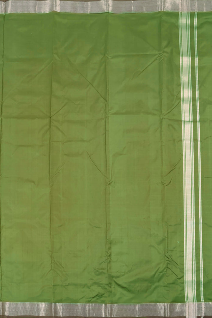 Olive Green Kanchipuram Silk 9x5 Dhoti 10059822