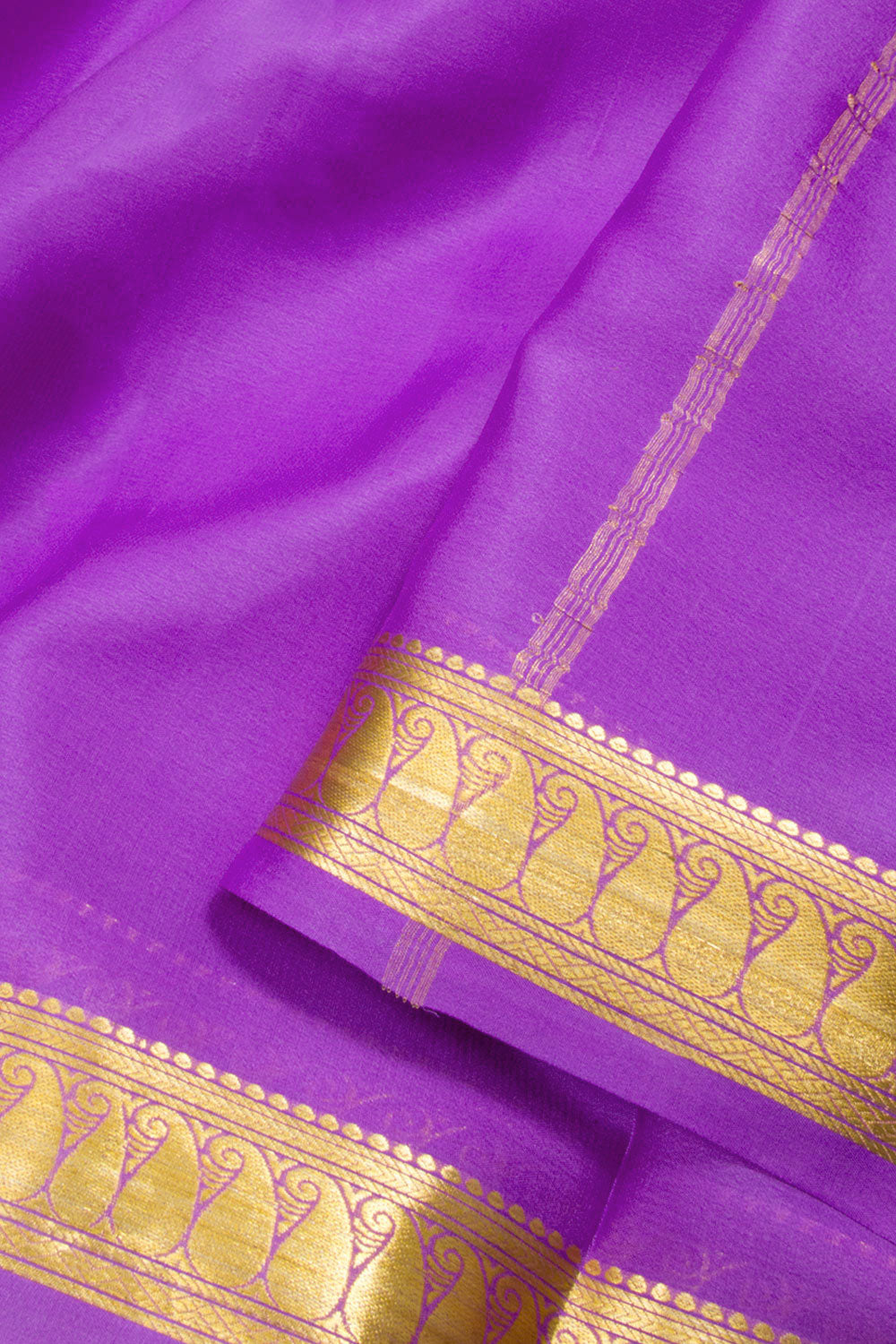 Purple Mysore Crepe Silk Saree 10062315