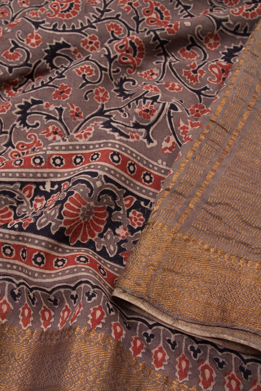 Modal Silk || Ajrakh modal silk saree wholesale | modal silk Ajrakh saree  || Ajrakh hand block - YouTube