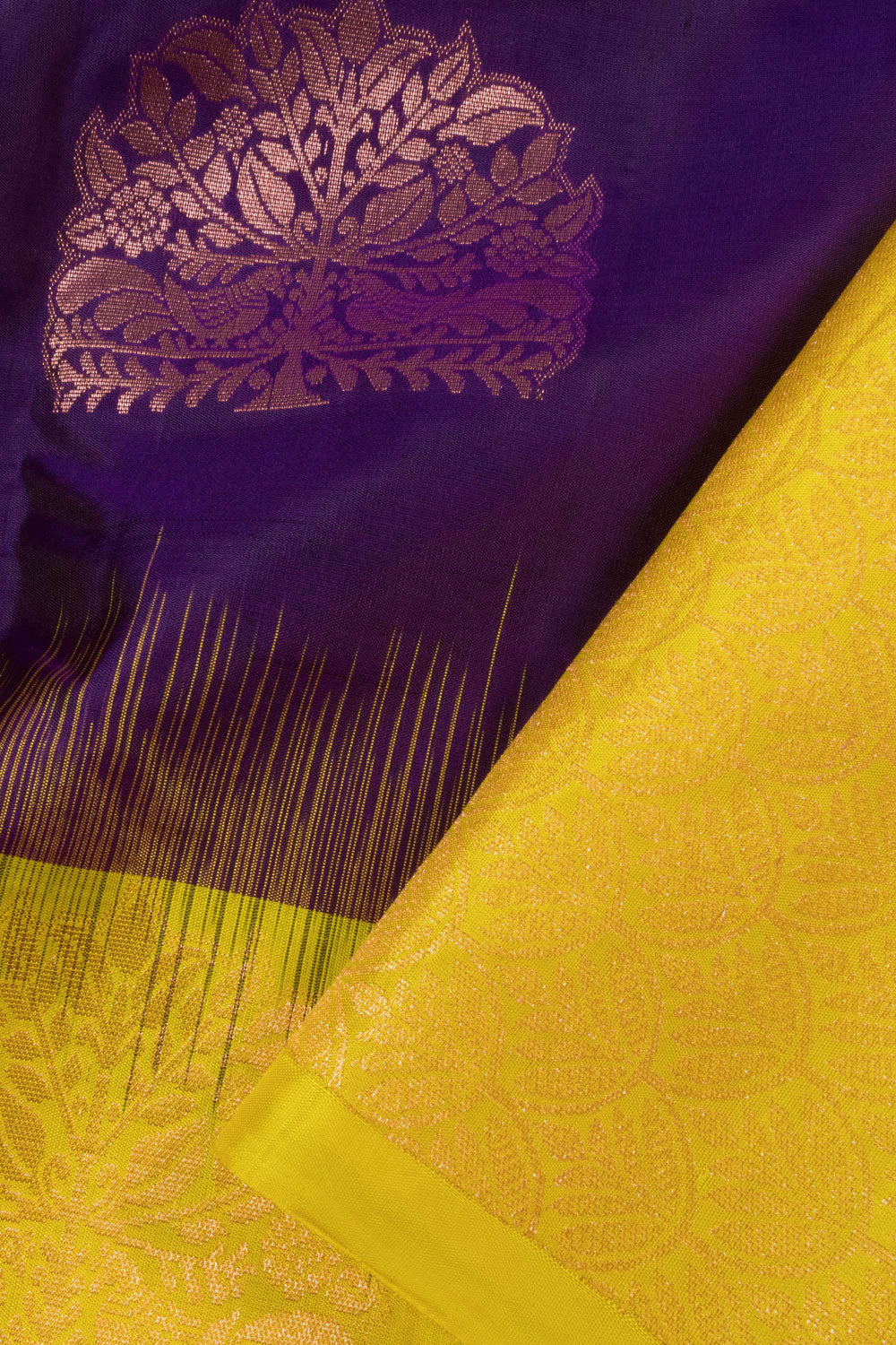 Purple Handloom Kanjivaram Soft Silk Saree 10063273