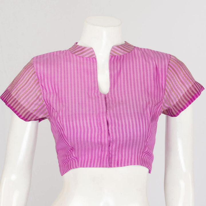 Purple Tussar Silk Blouse - Avishya