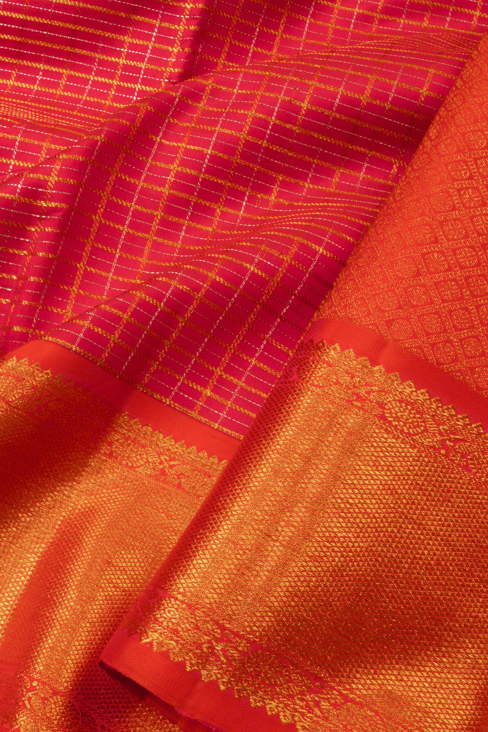 Red Handloom Kanjivaram Silk Saree - Avishya