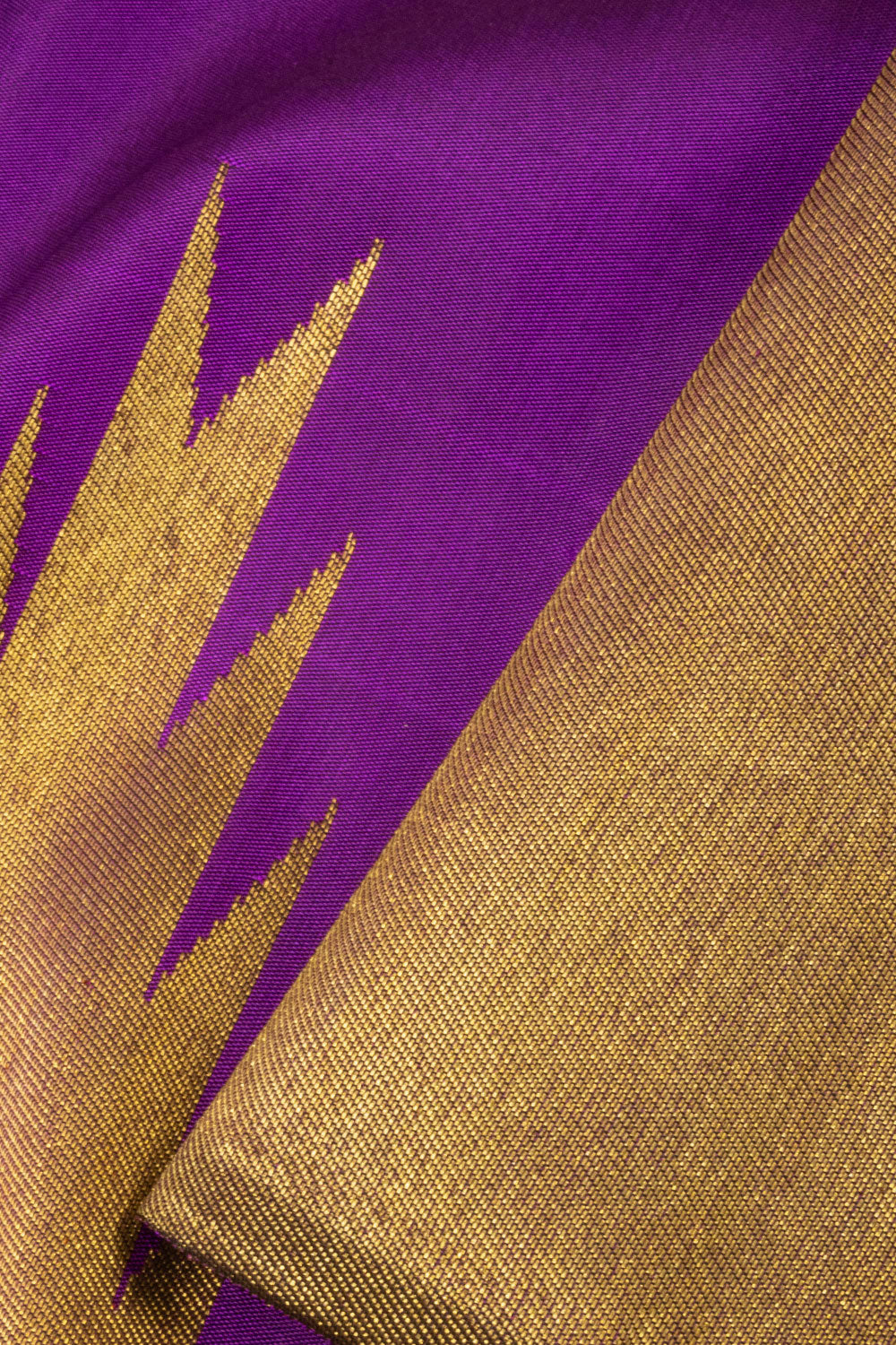 Violet Handloom Kanjivaram Silk Saree - Avishya