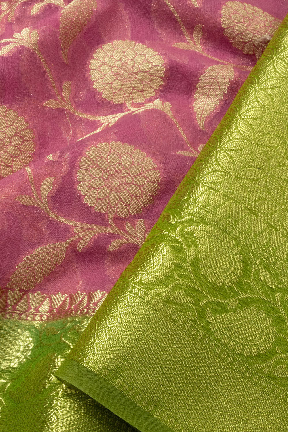 Pink Banarasi Organza Saree - Avishya