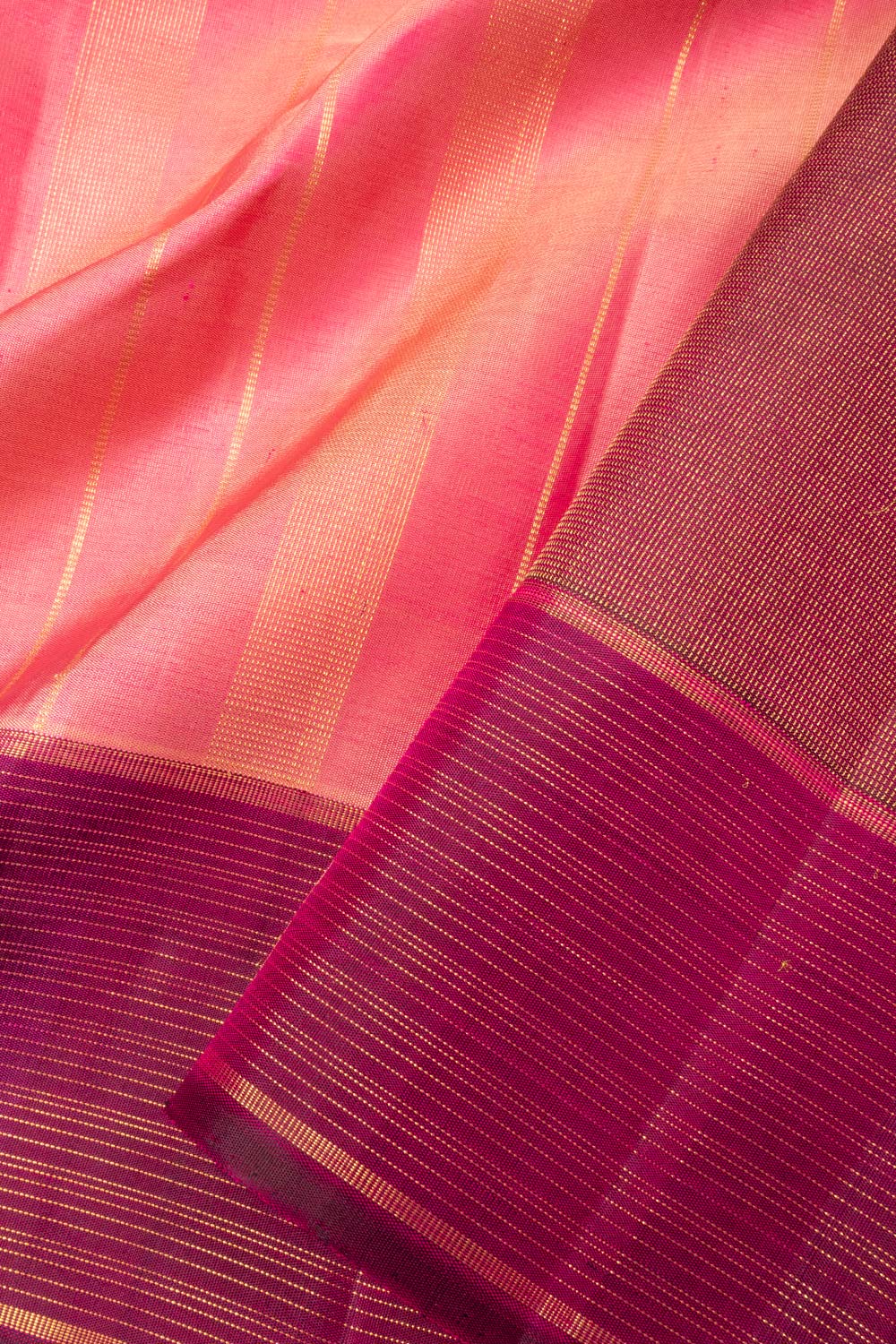 Pink Handloom Kanjivaram Silk Saree - Avishya