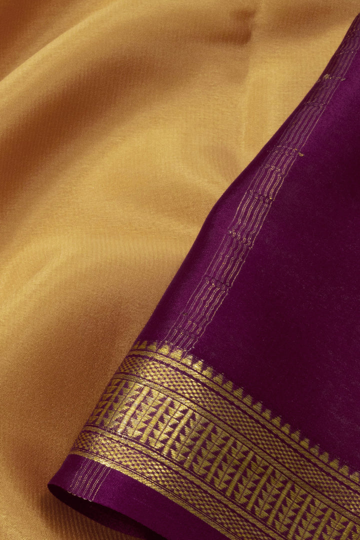 Sandal Mysore Crepe Silk Saree - Avishya