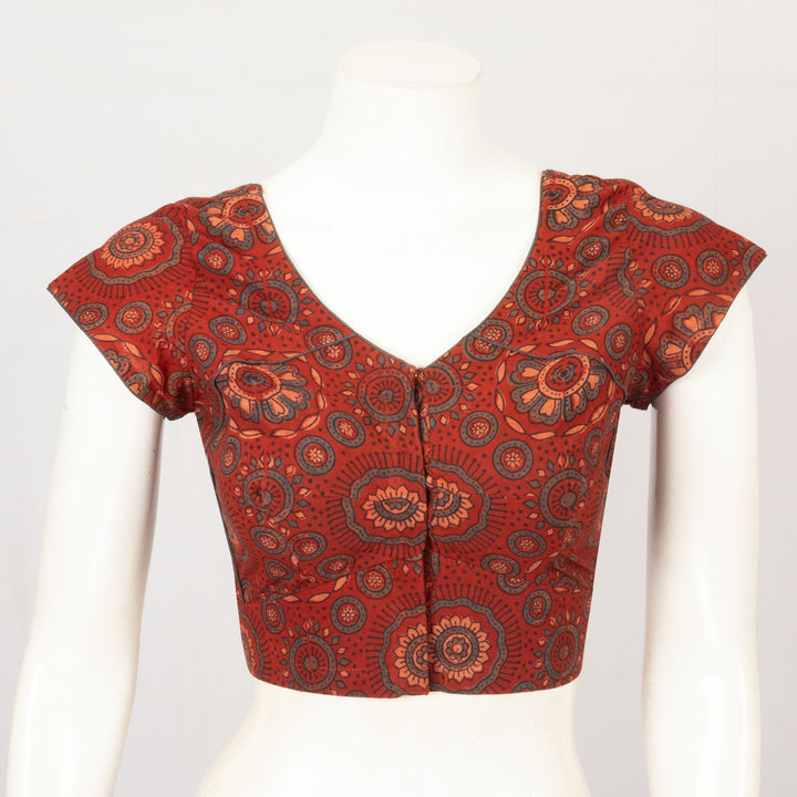 Maroon Cotton Blouse - Avishya