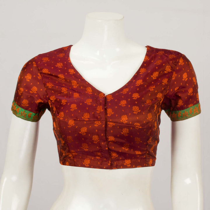 Maroon Handcrafted Banarasi Silk Blouse - Avishya