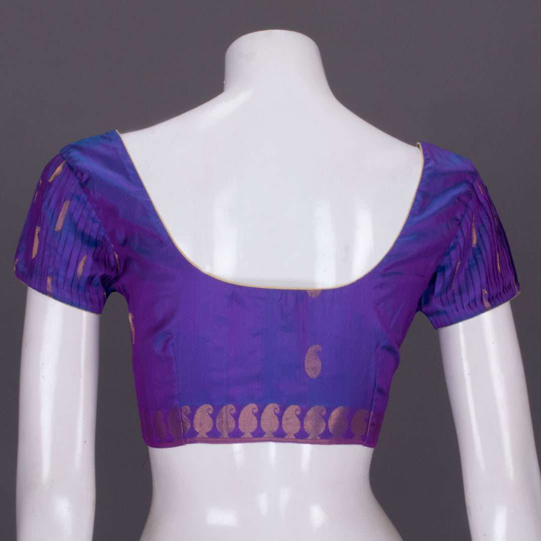 Purple Banarasi Silk Blouse - Avishya