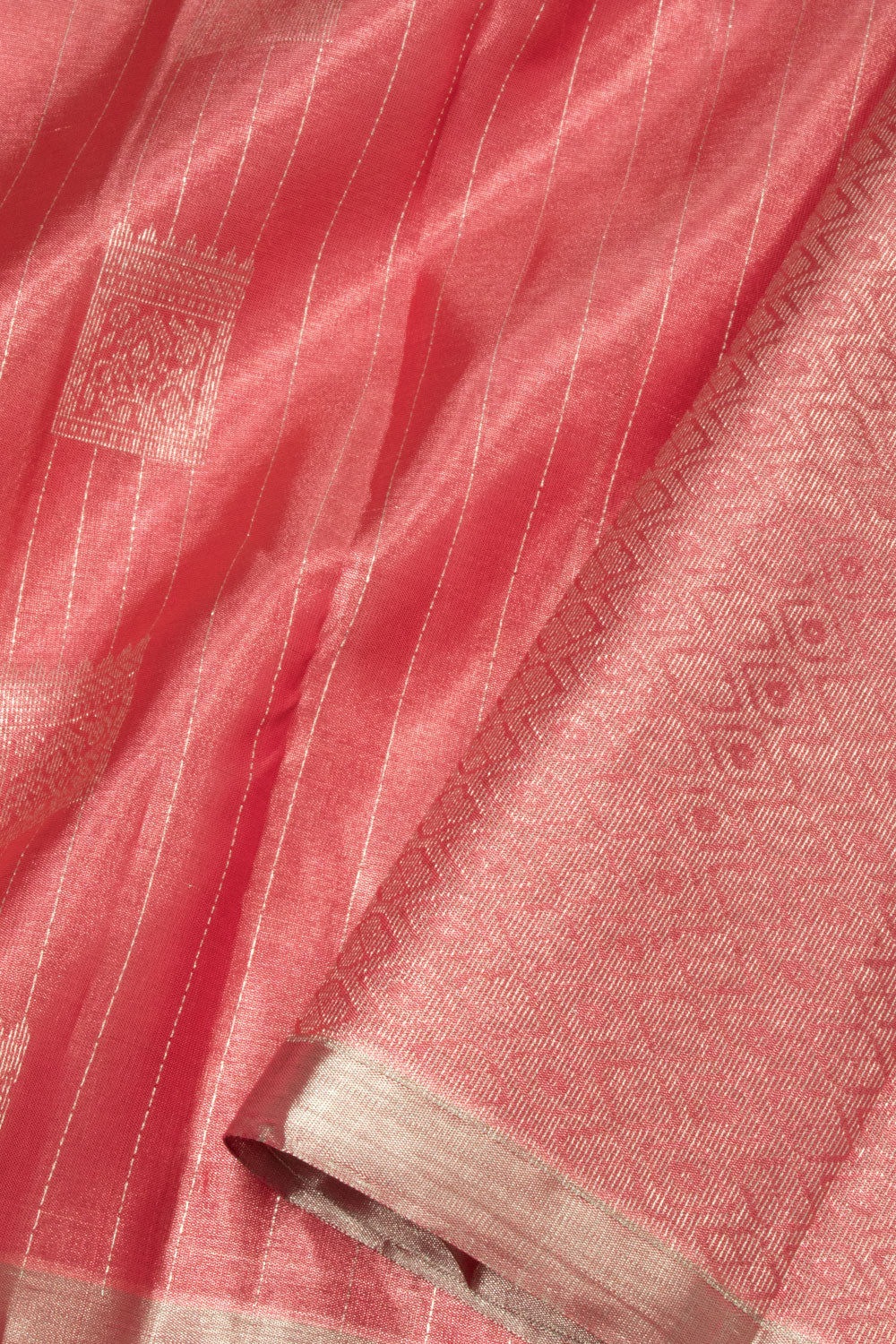 Pink Handloom Kanjivaram Soft Silk Saree - Avishya