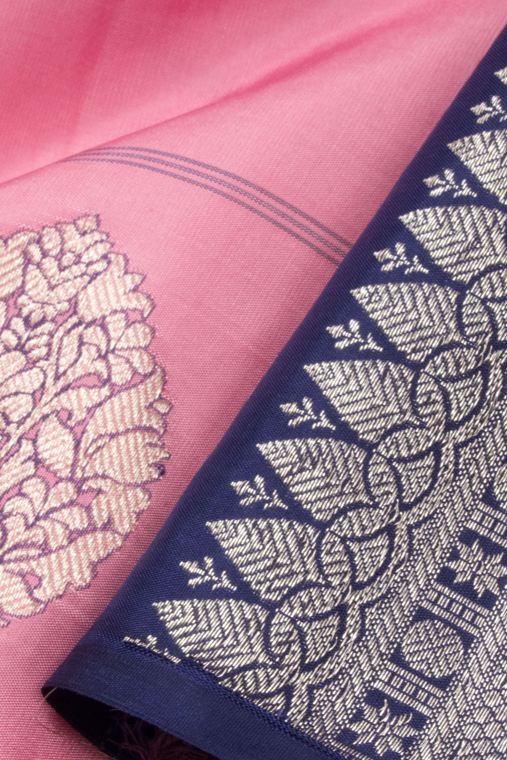 Pink Handloom Kanjivaram Silk Saree - Avishya