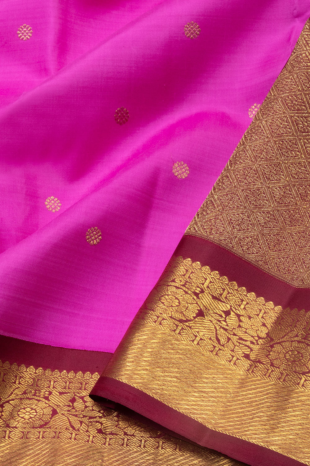 Pink Handloom Bridal Kanjivaram Silk Saree - Avishya