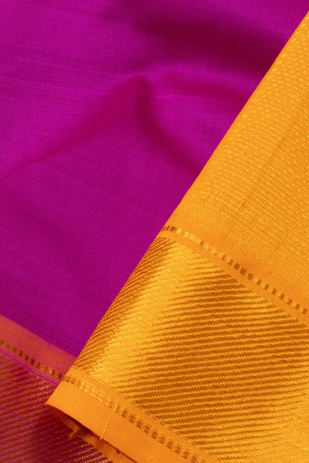 Violet Handloom Kanchi Silk Cotton Saree-Avishya