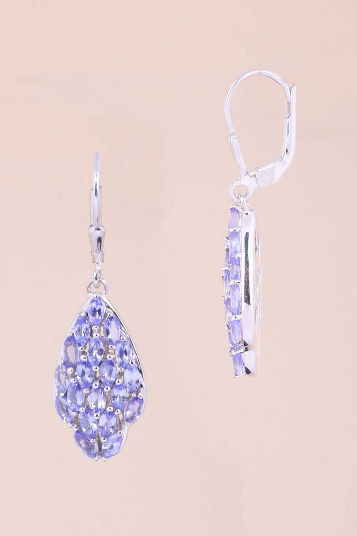 Tanzanite Sterling Silver Drop Earring 10067036