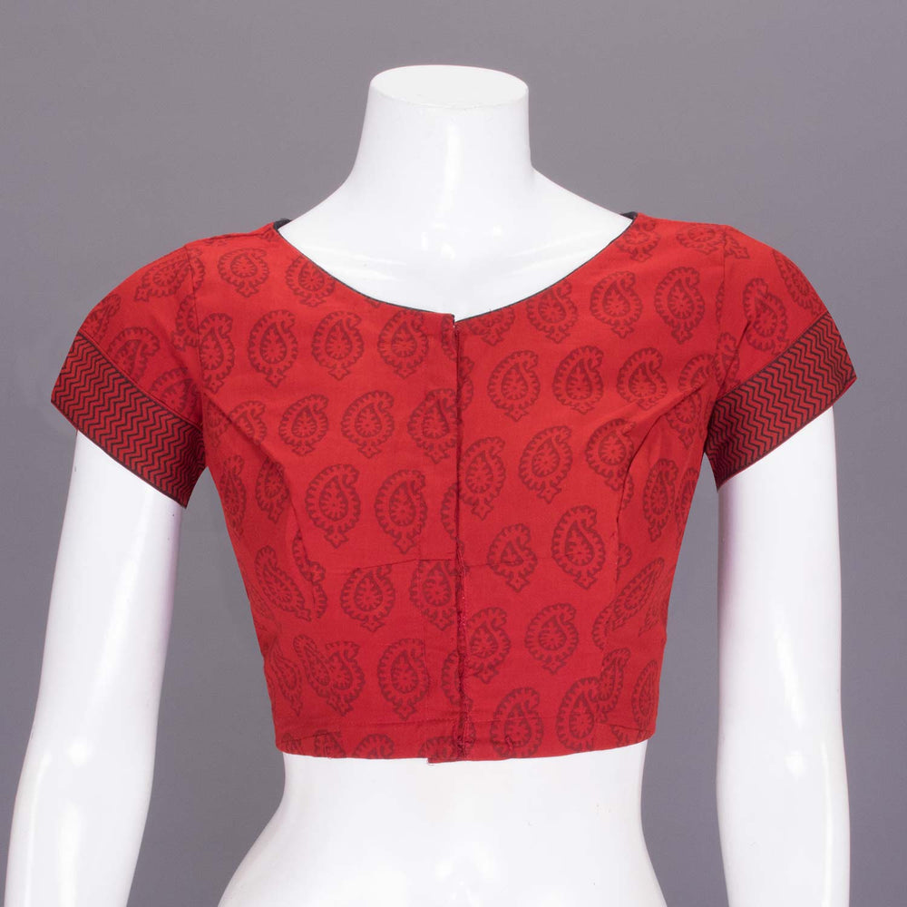 Red Cotton Blouse - Avishya