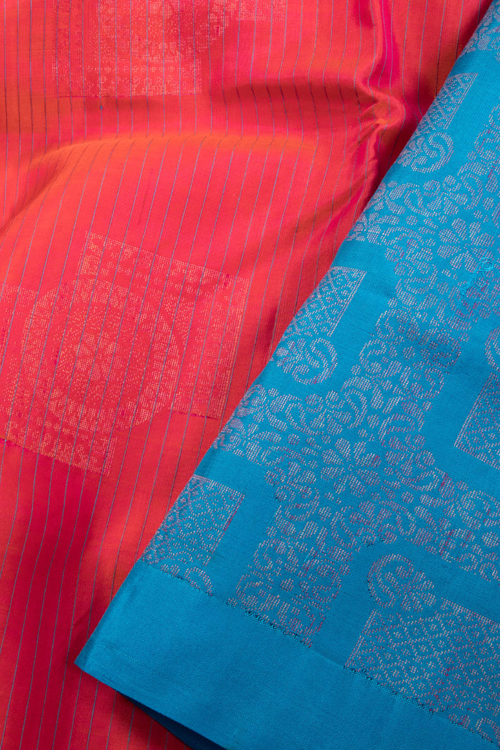 Pink Handloom Kanjivaram Silk Saree 