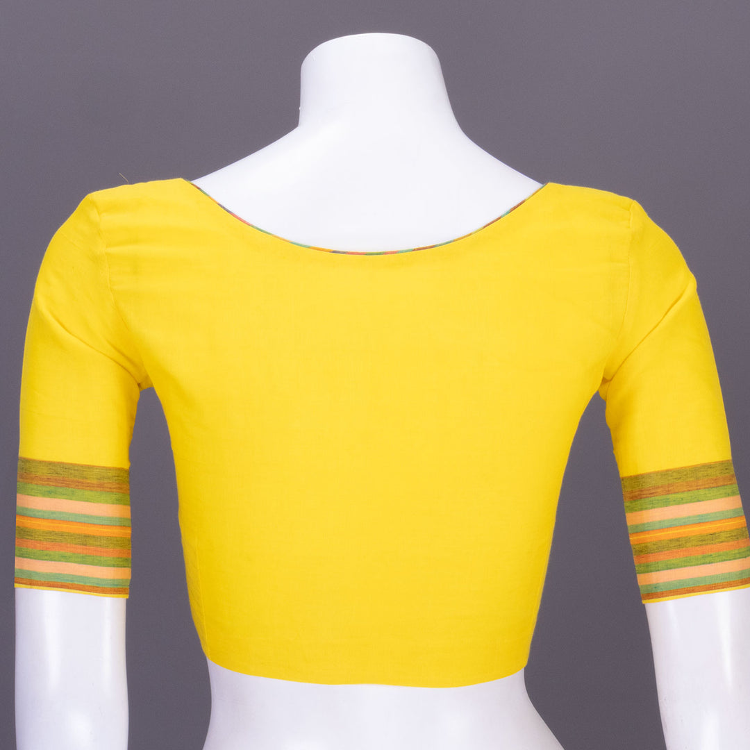 Canary Yellow Andhra Cotton Blouse