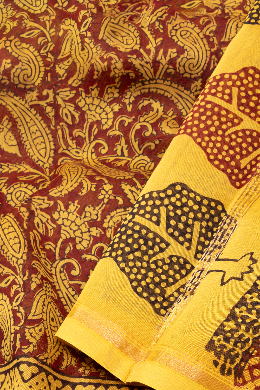 Yellow Bagh Printed Silk Cotton Saree 10071005 - Avishya