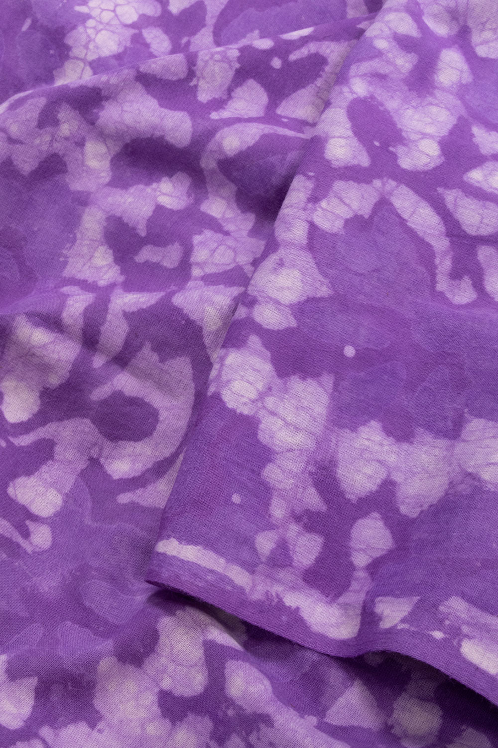 Purple Dabu Printed Cotton Salwar Suit Material