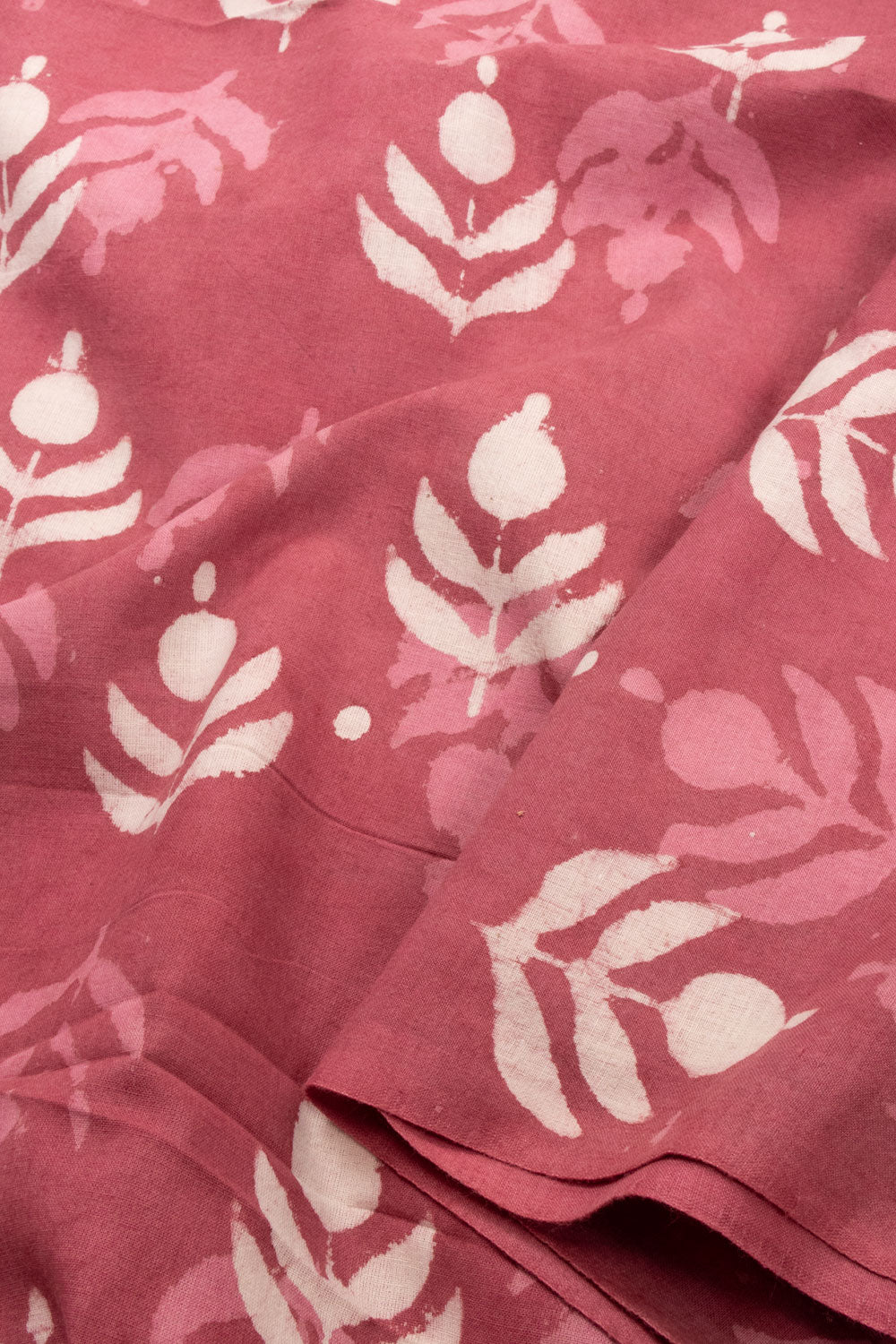 Pink Dabu Printed Cotton Salwar Suit Material