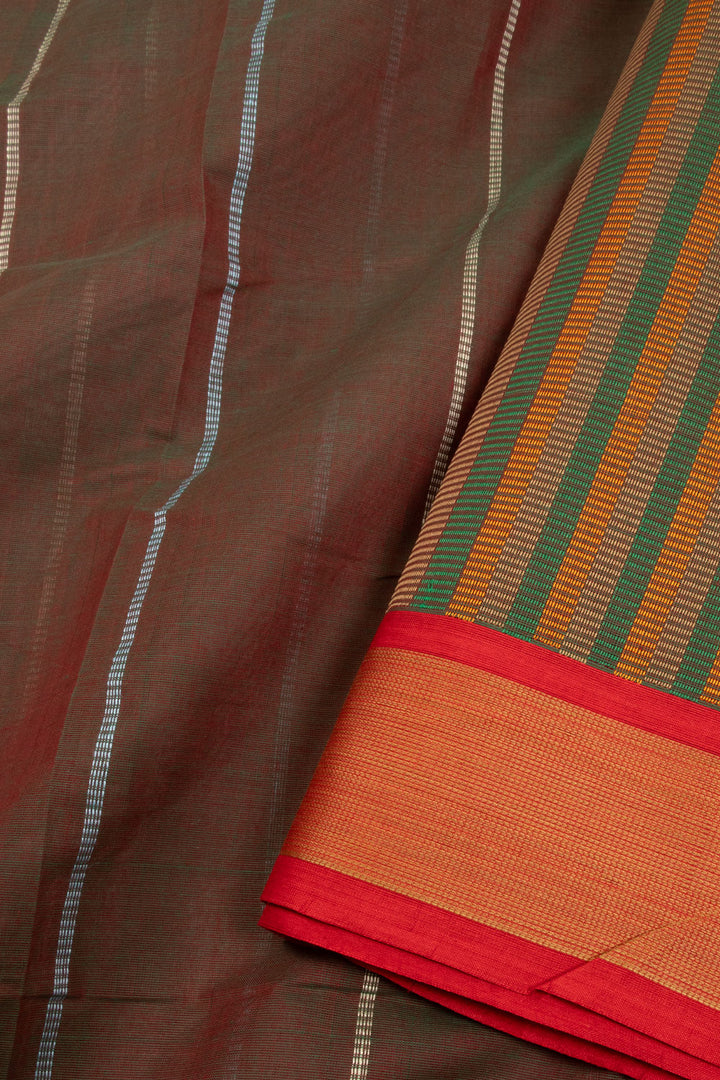 Green Handloom Kanchi Cotton Saree