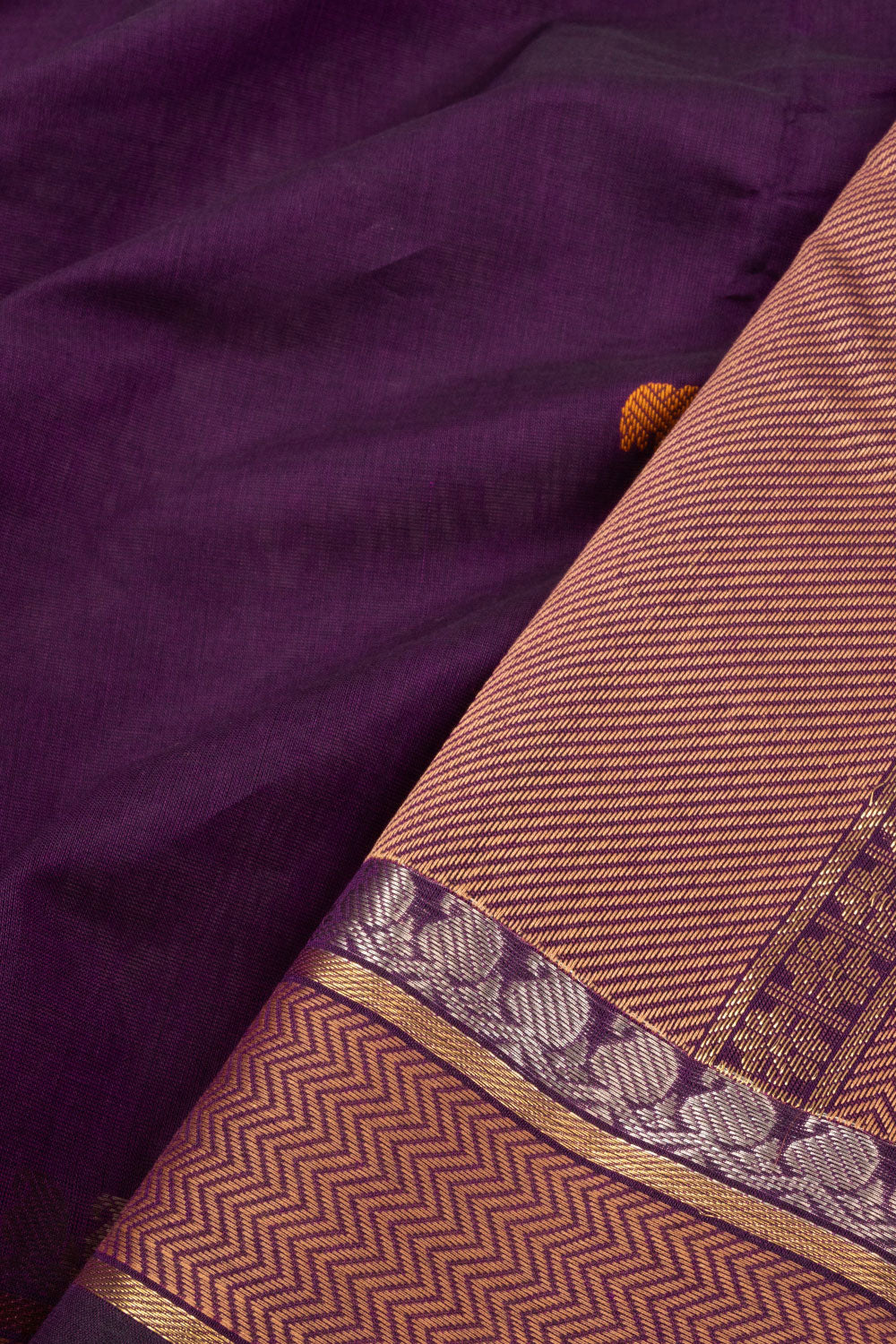 Violet Handloom Kanchi Cotton Saree