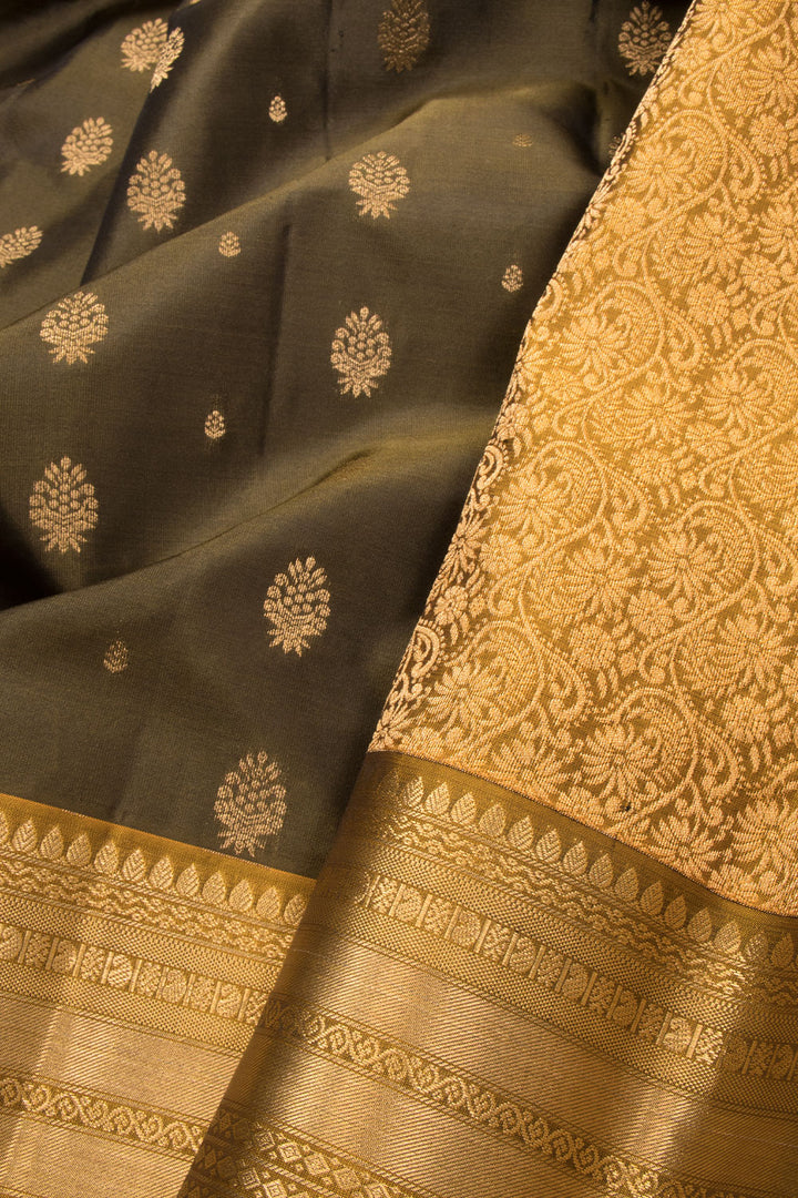 Brown Pure Silk Kanjivaram Saree