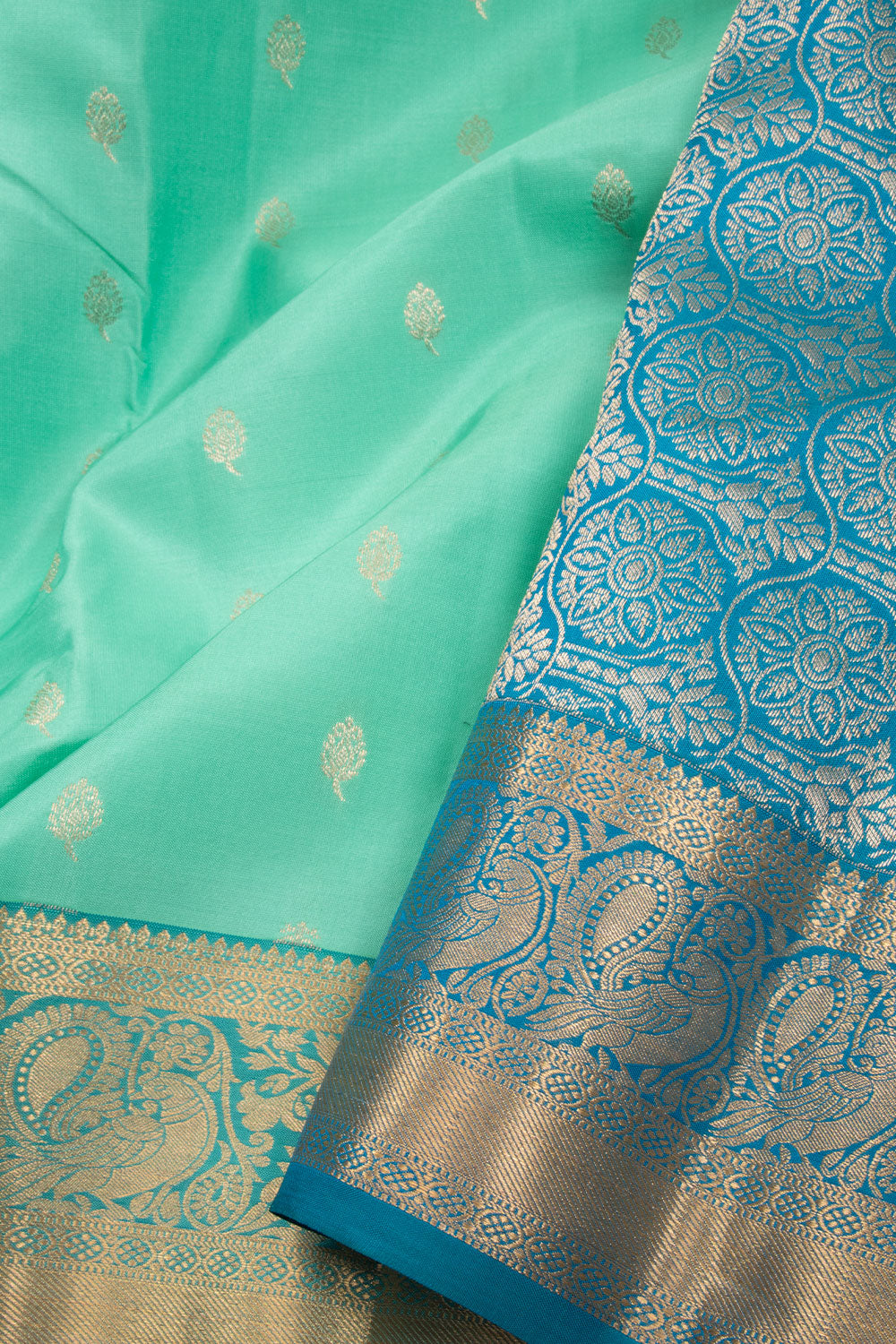 Blue Pure Silk Kanjivaram Saree 