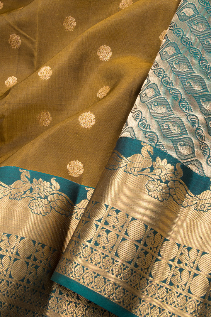 Brown Pure Silk Kanjivaram Saree