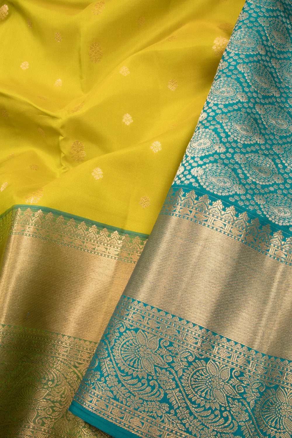 Yellow Pure Silk Kanjivaram Saree