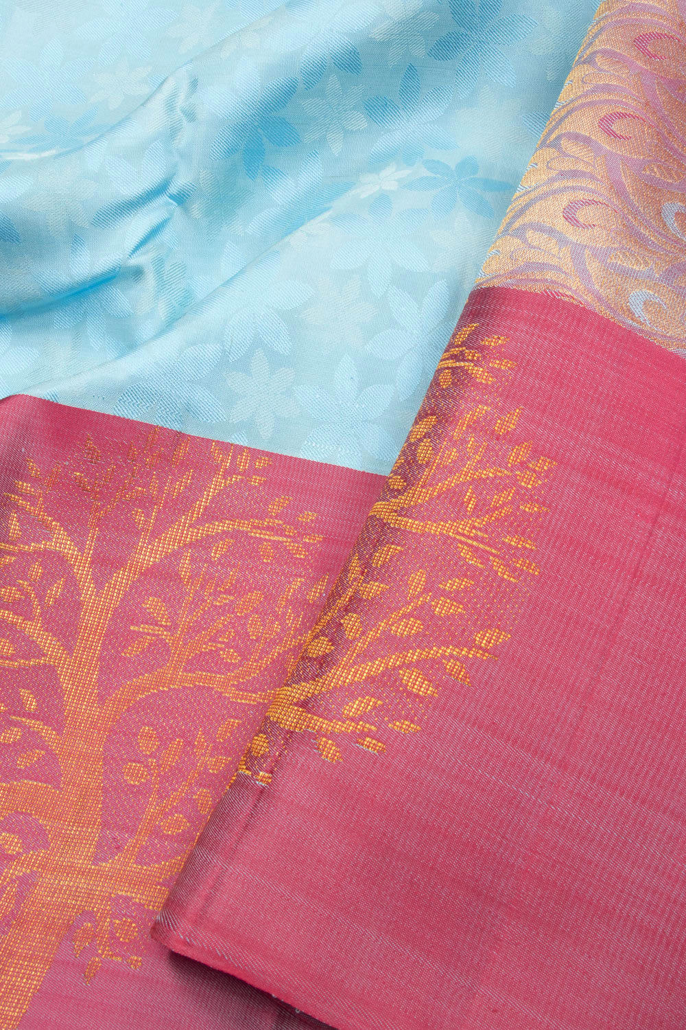 Blue Handlom Kanjivaram Silk Saree