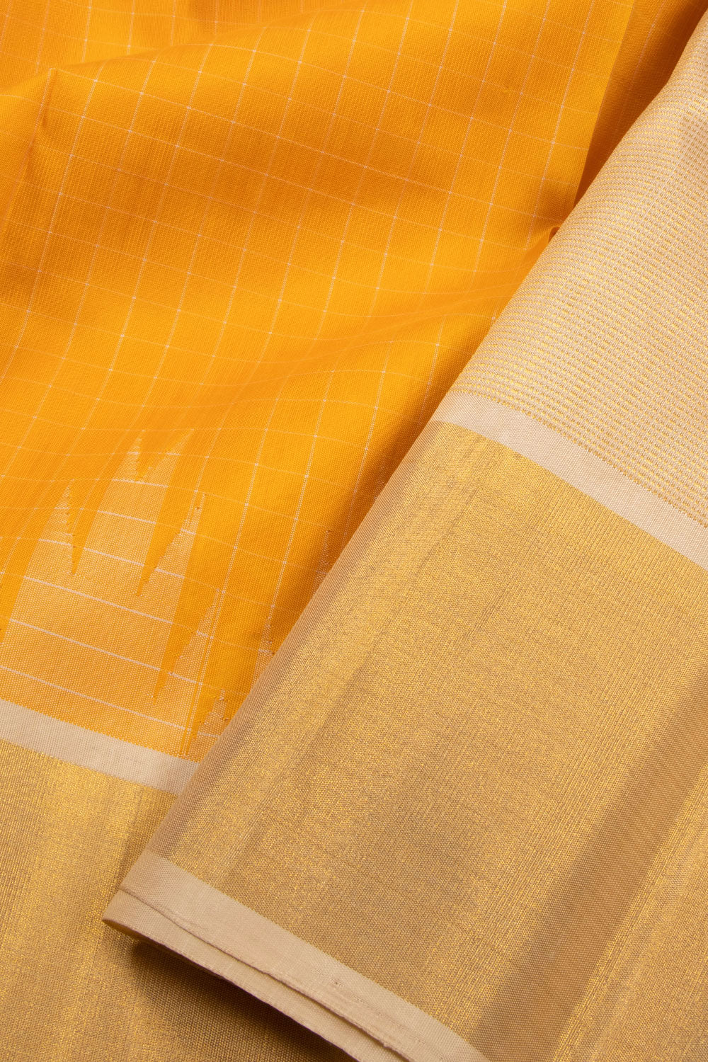 Yellow Pure Silk Kanjivaram Saree 