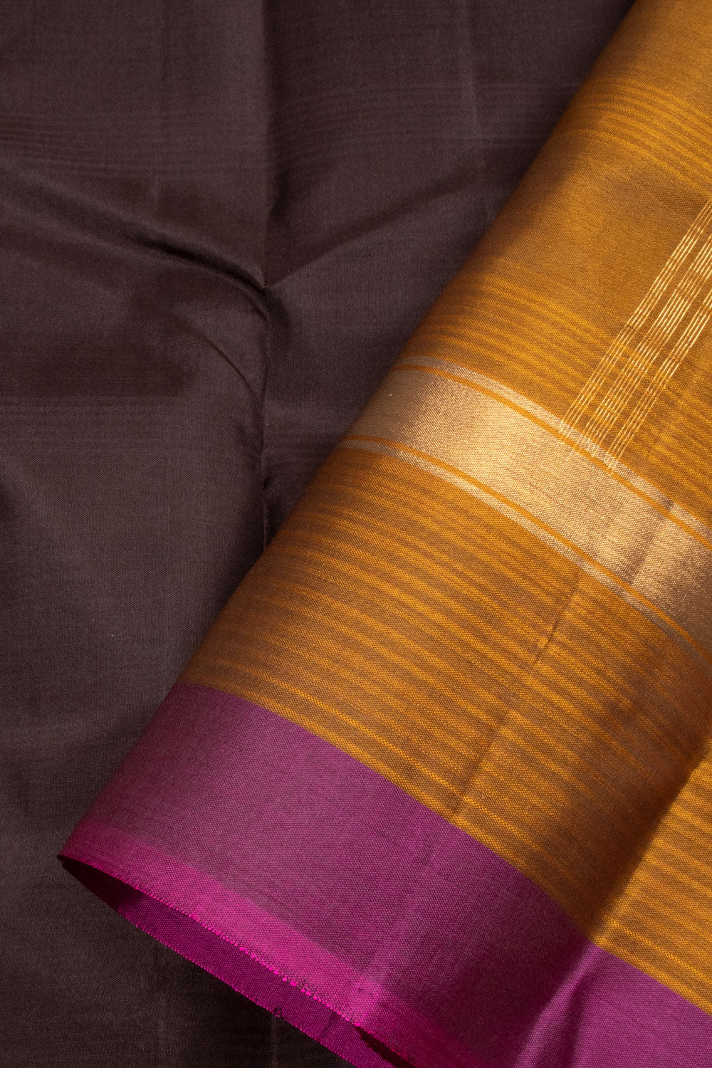 Black Handloom Pure Silk Kanjivaram Saree