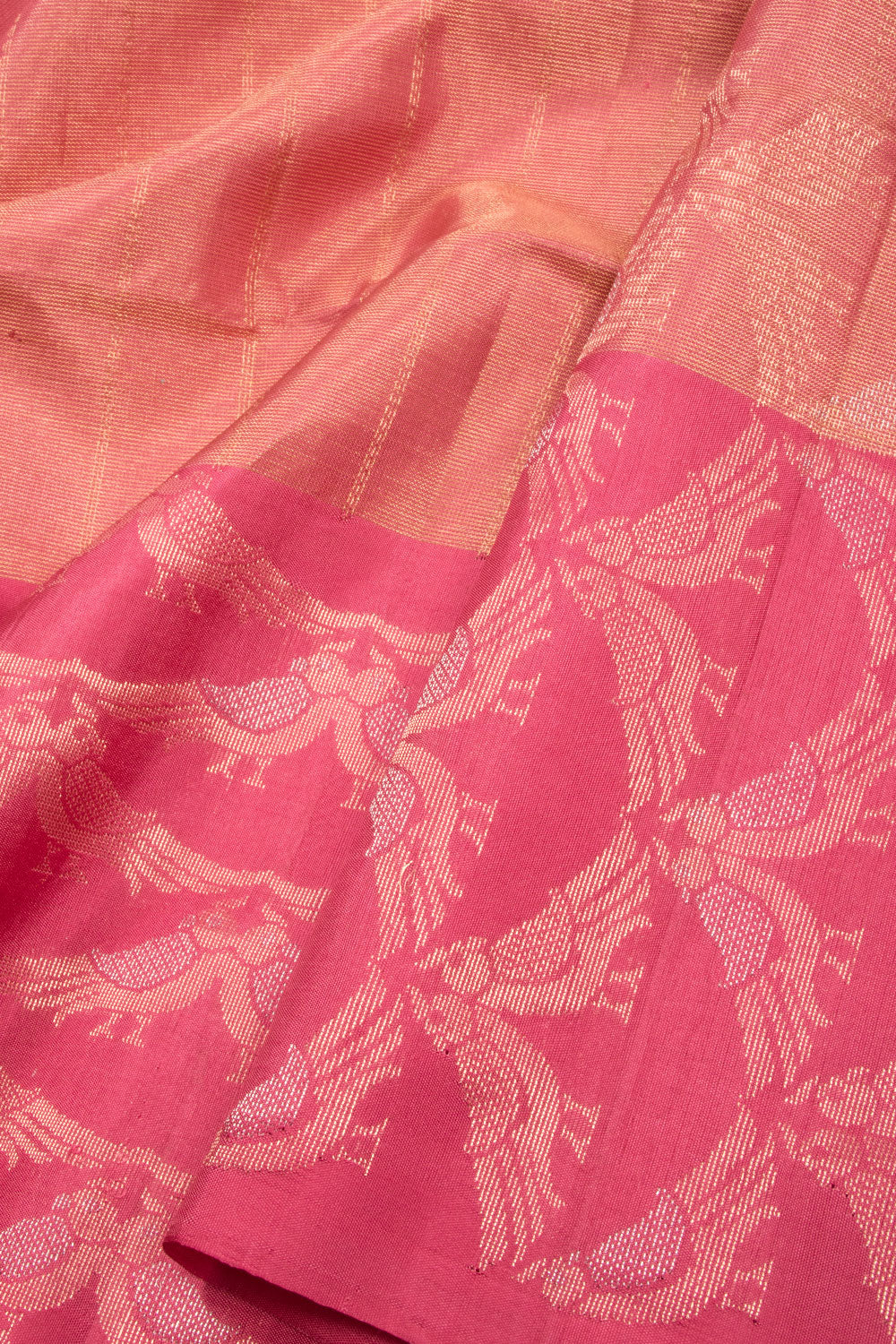 Peach Kanjivaram Soft Silk Saree