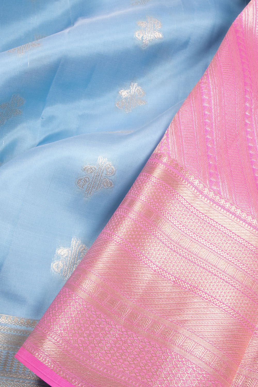 Blue Kanjivaram Blended Silk Saree