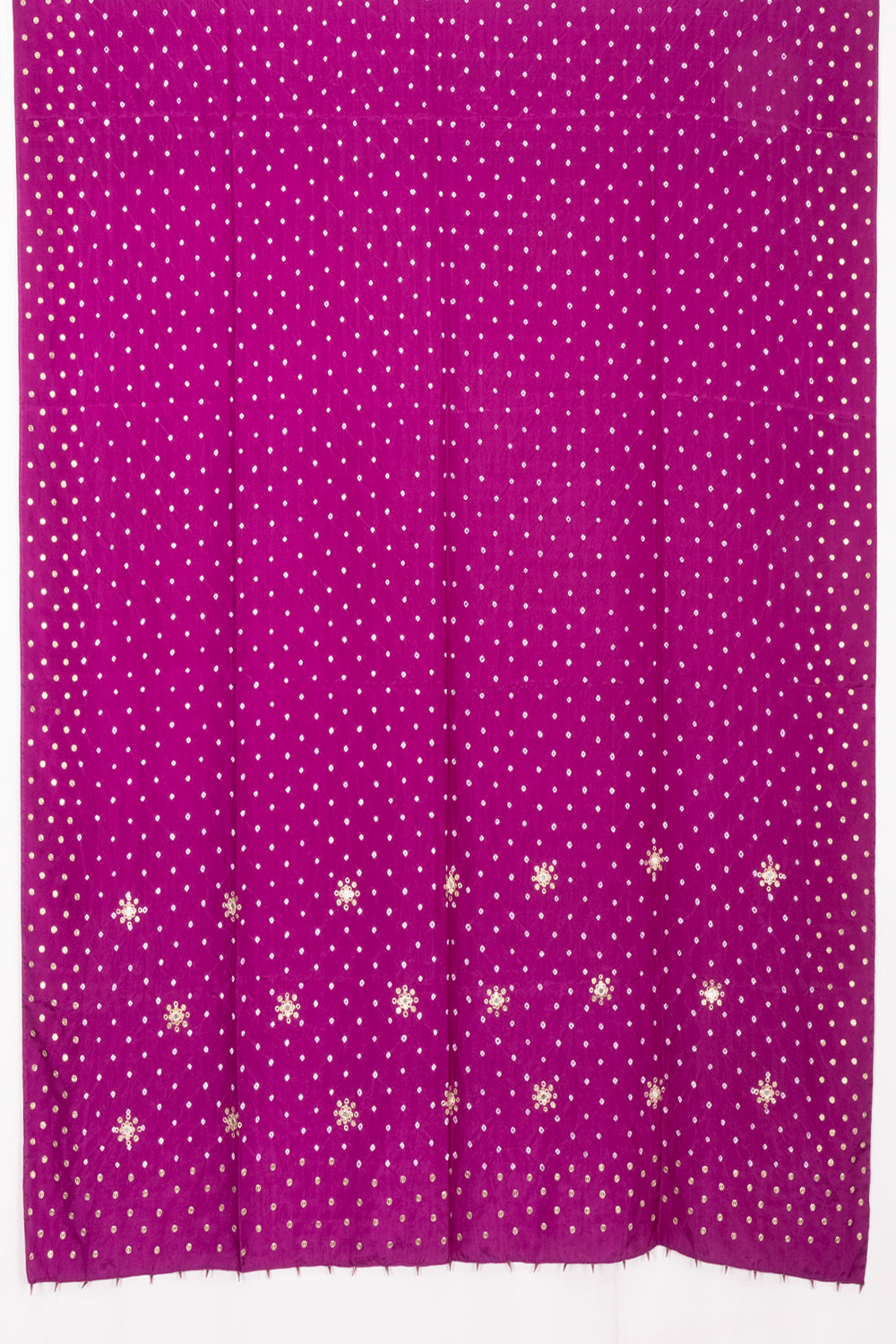 Violet Bandhani Mulberry Silk Dupatta with Sequin Work 10072132