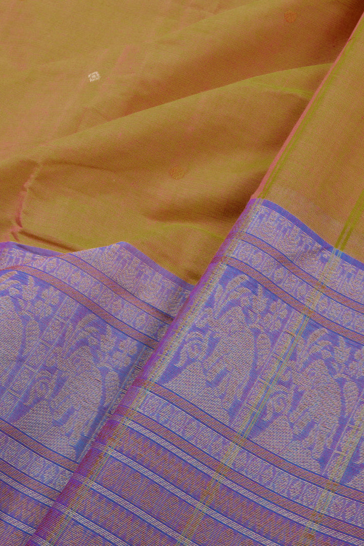 Yellow Handloom Chettinad Cotton Saree 10072589