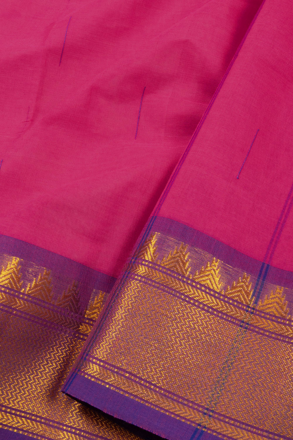 Pink Handloom Chettinad Cotton Saree 10072603