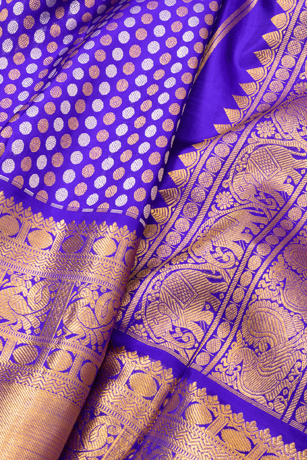 Blue Pure Zari Bridal Kanjivaram Silk Saree 10072750