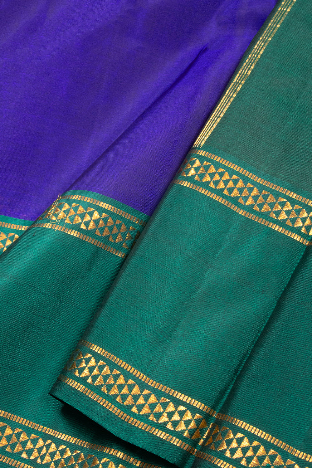 Blue Handloom Kanchipuram Pure Silk Saree 10072824