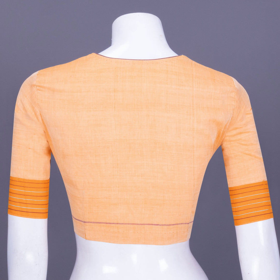 Orange Andhra Cotton Blouse