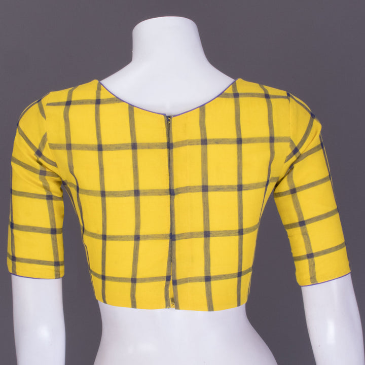 Yellow Andhra Cotton Blouse 