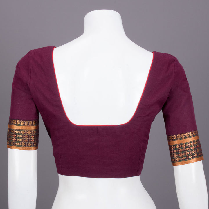 Maroon Andhra Cotton Blouse