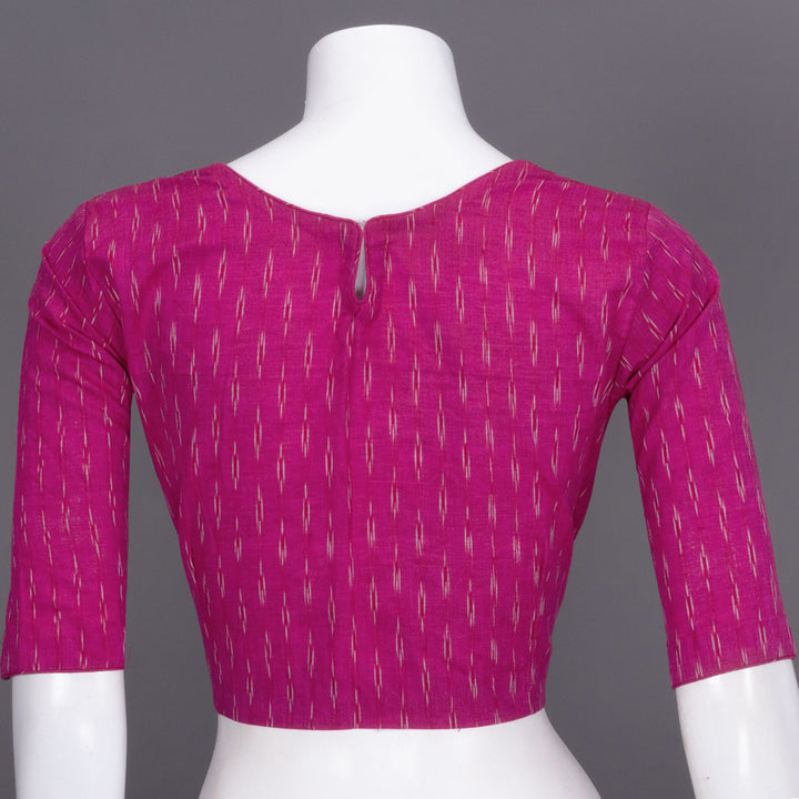 Magenta Ikat Cotton Blouse 10072477