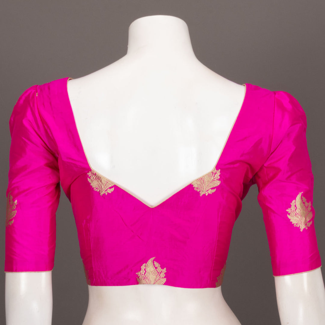  Hot Magenta Banarasi Katan Silk Blouse 10073410