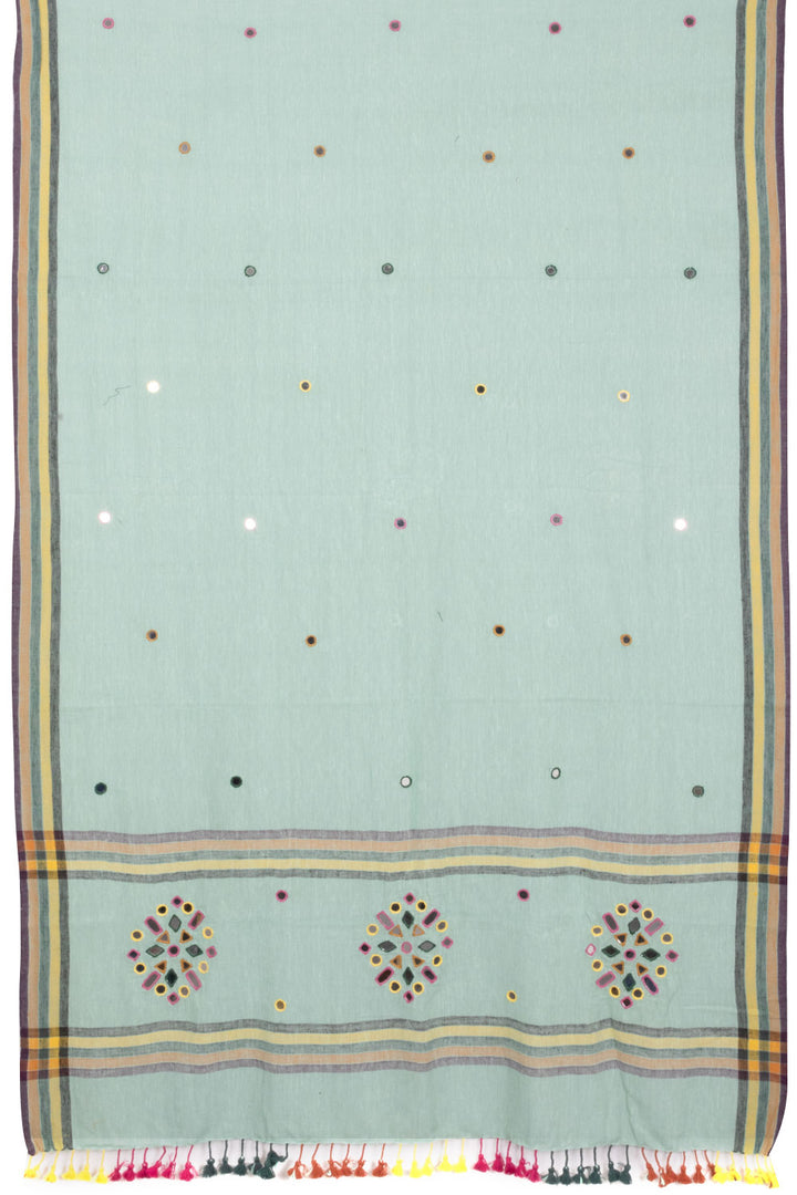 Pista Green Bhujodi Kala Cotton Dupatta 10070538 - Avishya