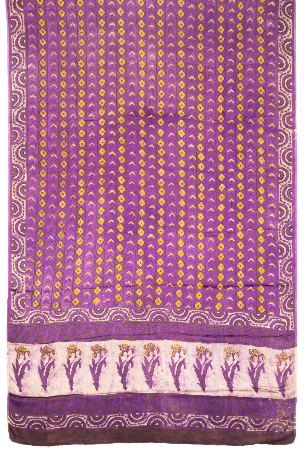 Purple Vanaspathi Printed 2-Piece Modal Silk Salwar Suit Material