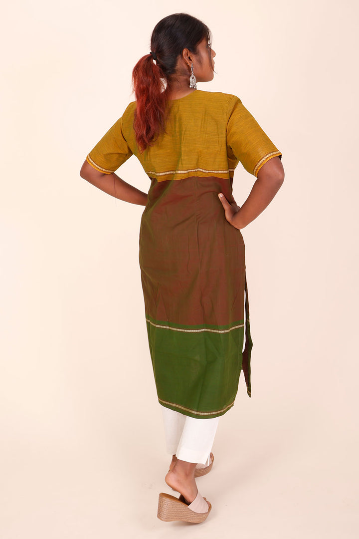 Multicolour Andhra cotton kurta 10070686