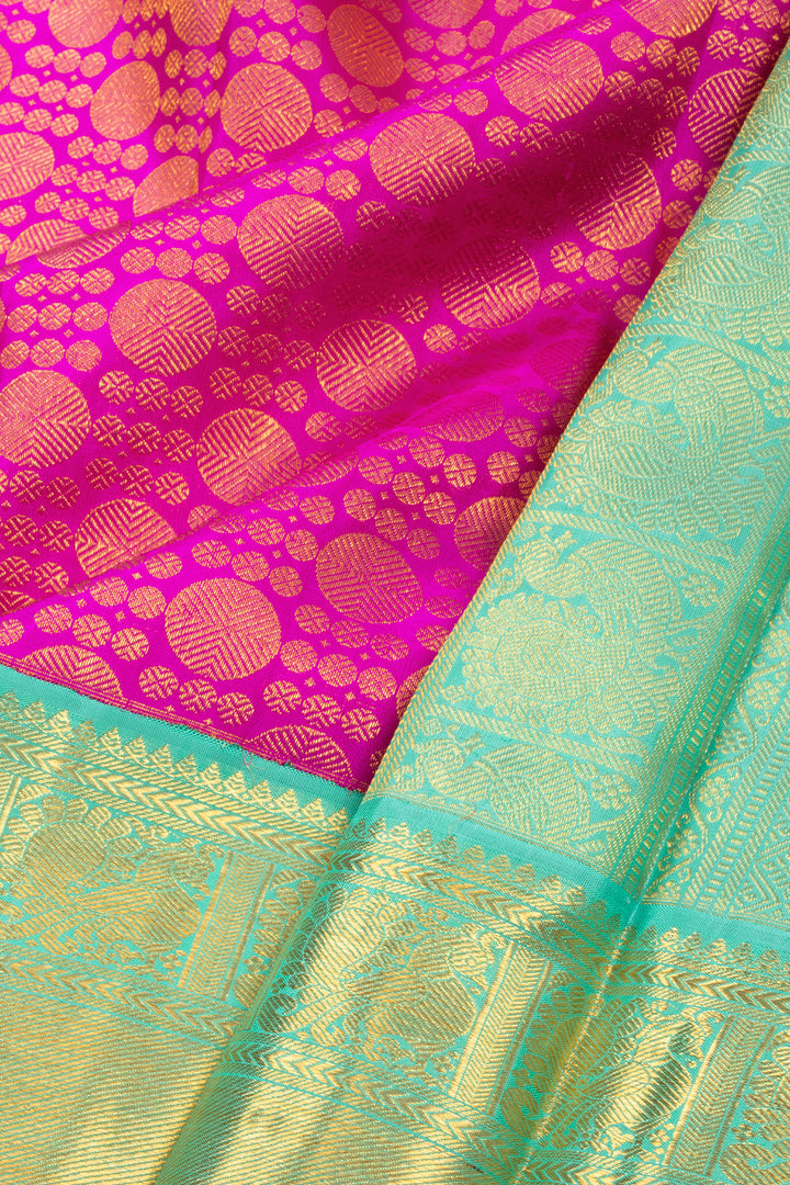 Pink Korvai Bridal Kanjivaram Silk Saree 10072763