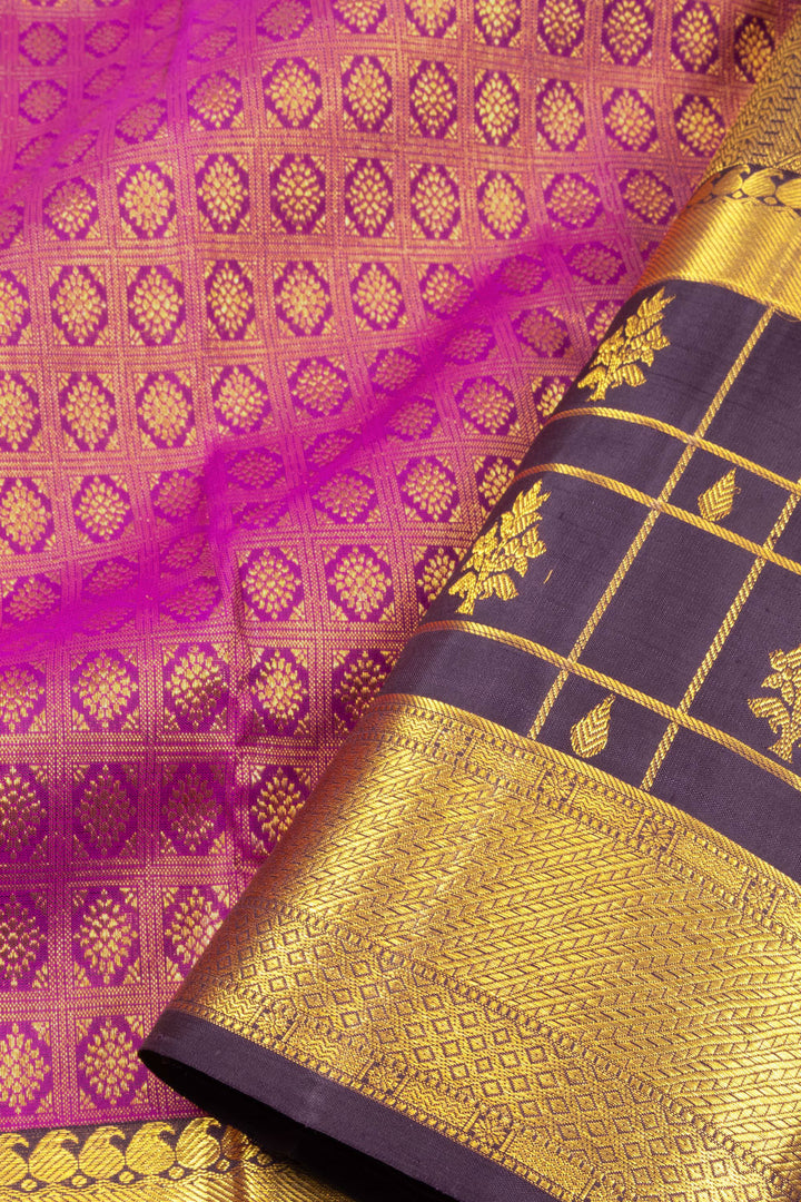 Magenta Bridal Kanjivaram Silk Saree 10070628